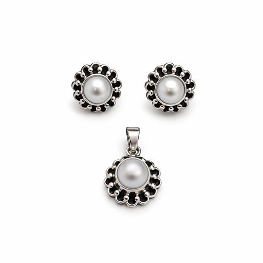 Set Perla Elegant  - Sterling Silver 925