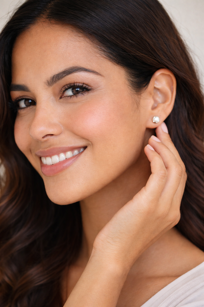 Isabella Pearl Stud Earring - Sterling Silver 925