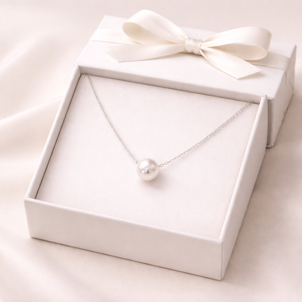Matilde Necklace - Pearl Sterling Silver 925-10mm