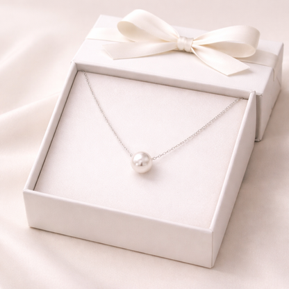 Matilde Necklace - Pearl Sterling Silver 925-10mm