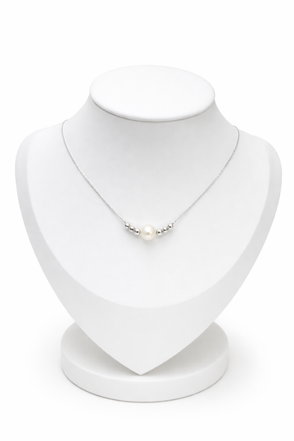April Pearl Necklace Sterling Silver 925