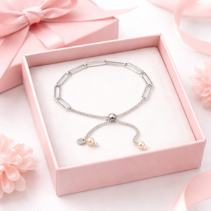 Ana Perla Bracelet -Sterling Silver 925 - Adjustable
