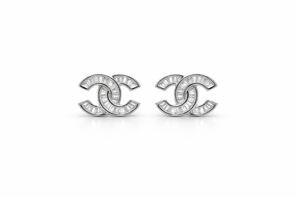 Sparkle Stud Earring Sterling Silver 925