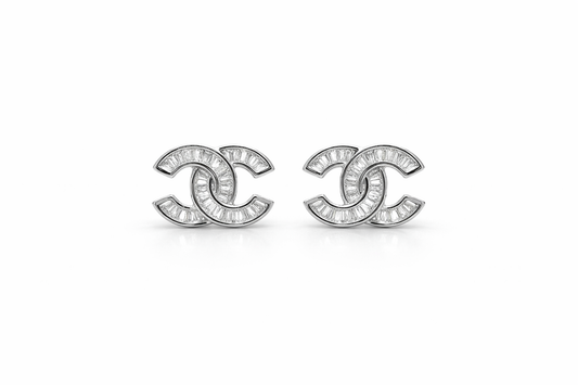 Sparkle Stud Earring Sterling Silver 925