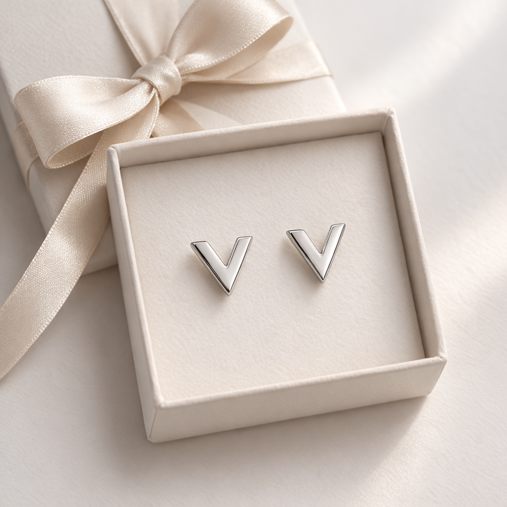 Valerie Stud Earring -Sterling Silver 925 Con Zc