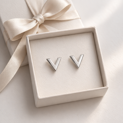 Valerie Stud Earring -Sterling Silver 925 Con Zc