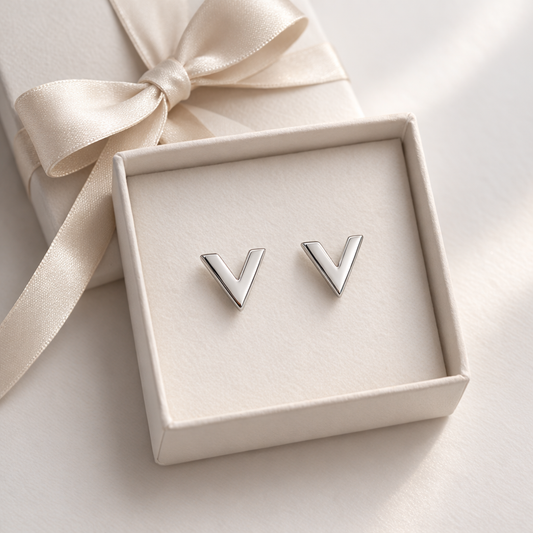 Valerie Stud Earring -Sterling Silver 925 Con Zc
