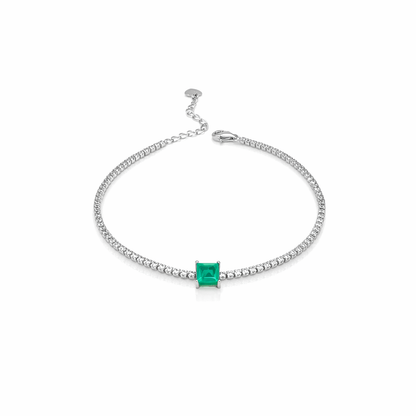 Tennis Paraiba Bracelet Sterling Silver 925