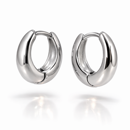 Alba Hoops Earrings Sterling Silver 925 -17mm