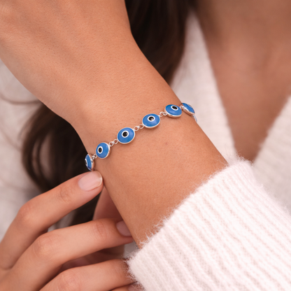 Evil Eye Bracelets Sterling Silver 925