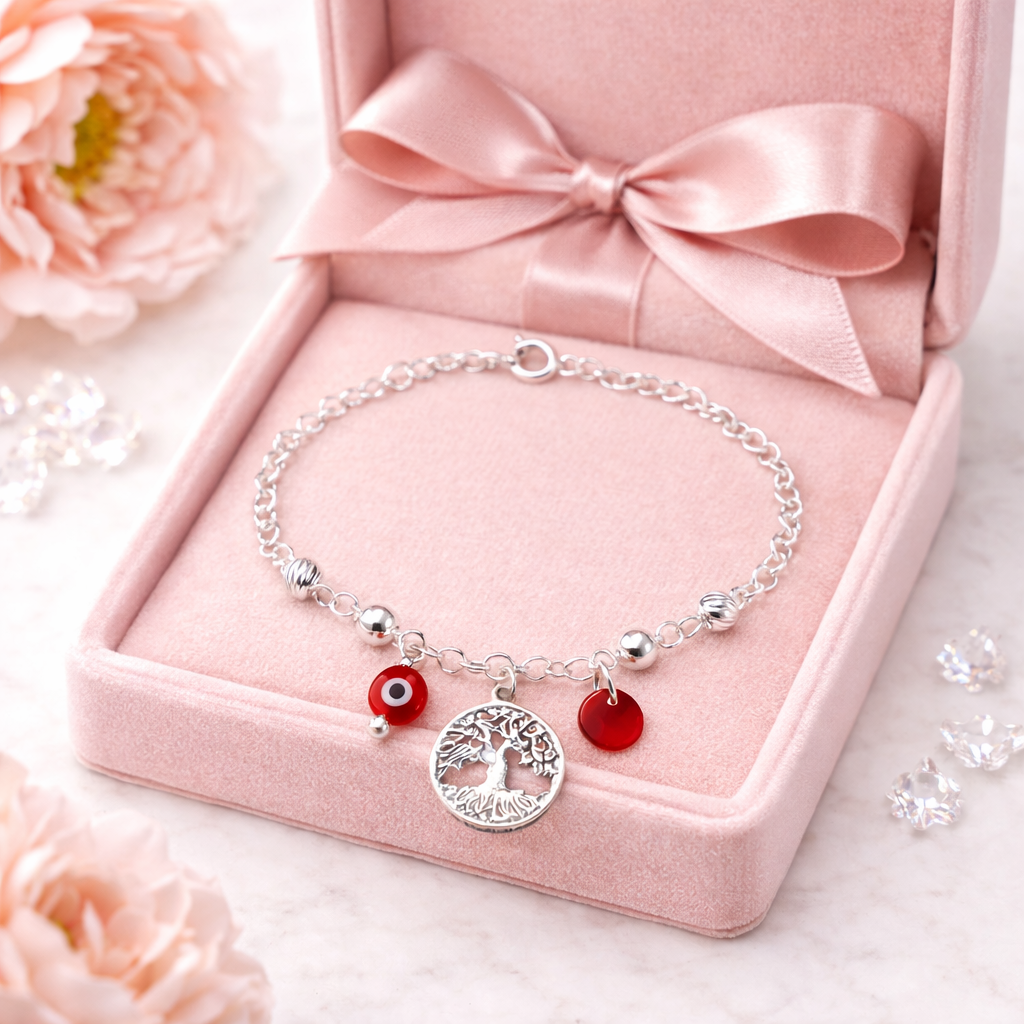 Tree of Life Protection Bracelet 925 Sterling Silver