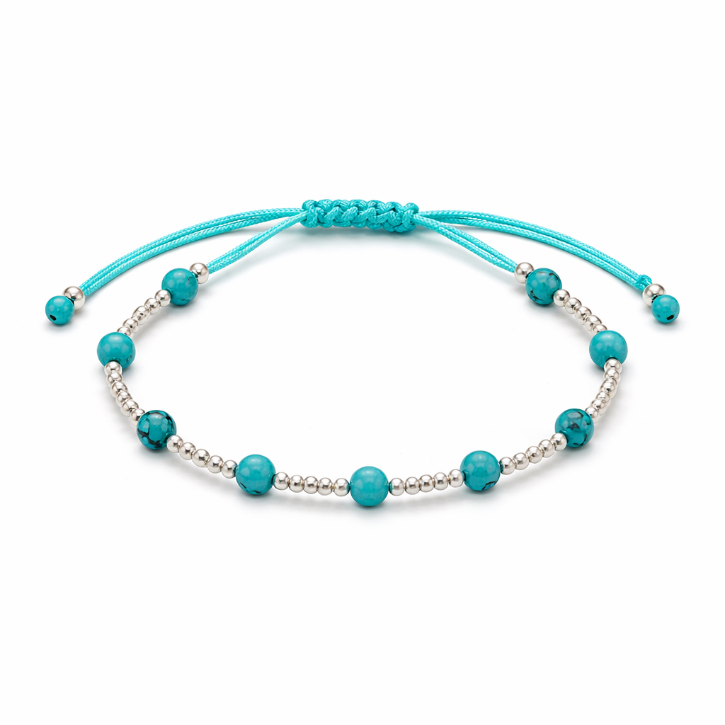 Evil Eye Bracelet Adjustable Sterling Silver 925