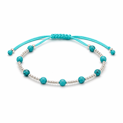 Evil Eye Bracelet Adjustable Sterling Silver 925