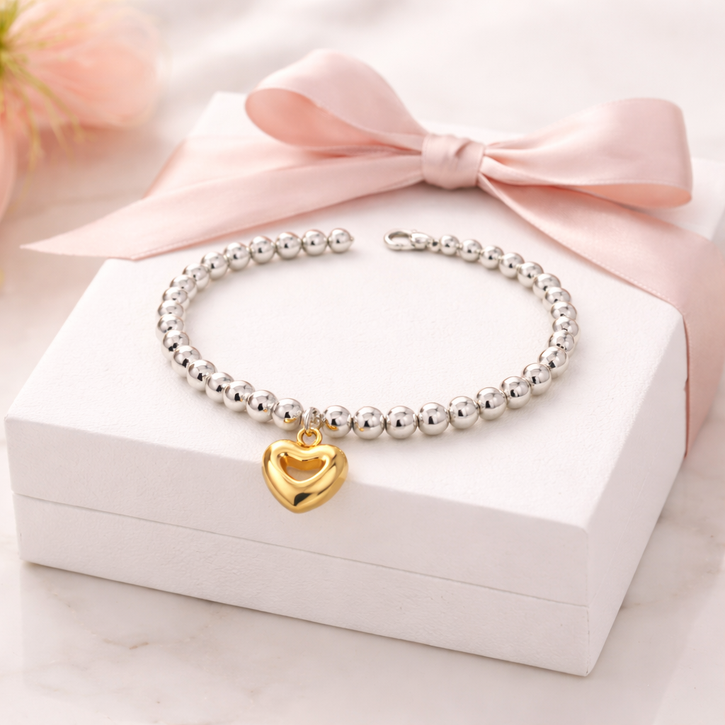 Golden Sweet Heart Bracelet