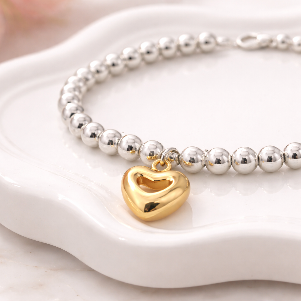 Golden Sweet Heart Bracelet