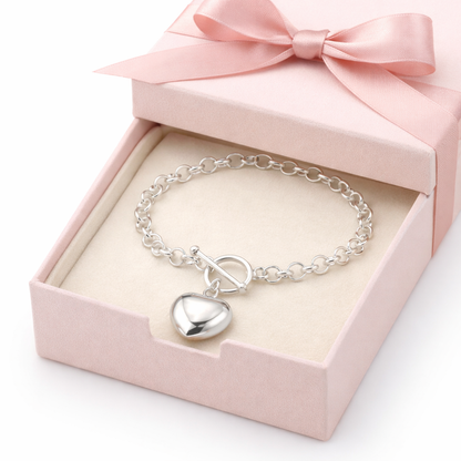 Hanna Heart Bracelet 925 Sterling Silver