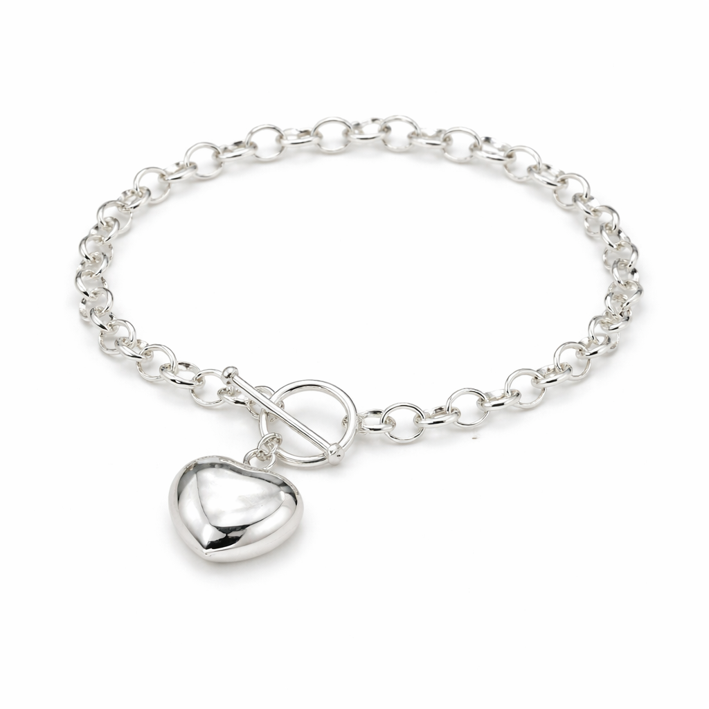 Hanna Heart Bracelet 925 Sterling Silver