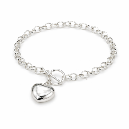 Hanna Heart Bracelet 925 Sterling Silver