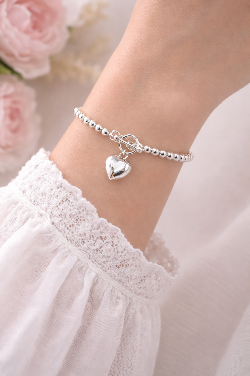 Sweet Heart Beaded Bracelet