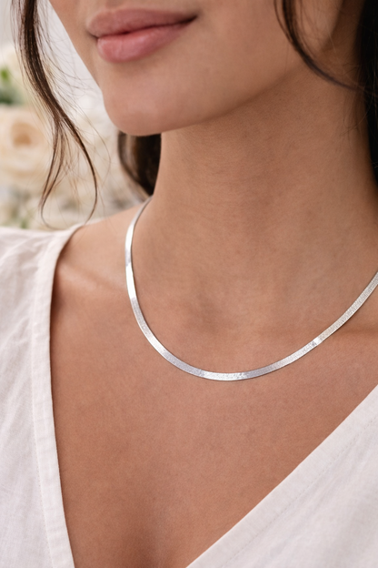 Azteca Chain  Necklace Sterling Silver 925 -3.3mm