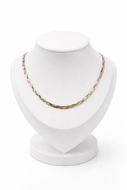 Triple Glow  Necklace -Sterling Silver 925