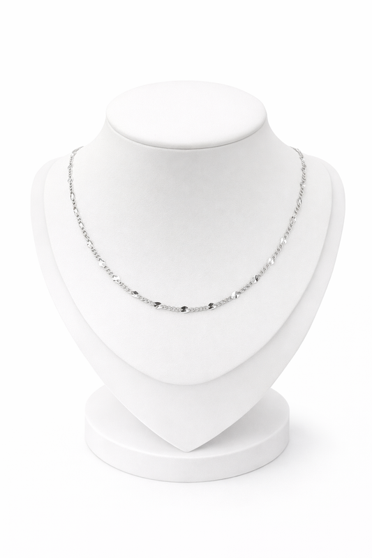 Trebol Chain Necklace Sterling Silver 925 - 18” & 20”