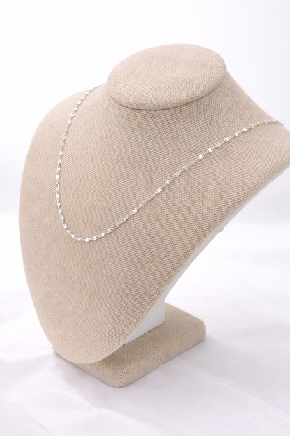 Mini Fiorentina Chain Necklace ,18”, 20 “ and 22” Sterling Silver 925