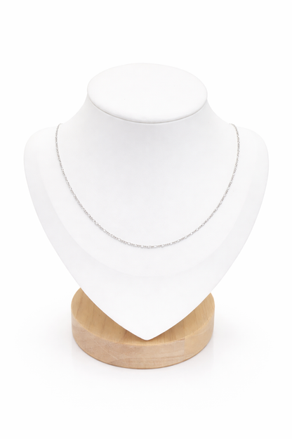 Figaro Chain Necklace Sterling Silver 925