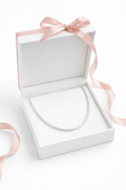 Valerie Necklace Sterling Silver 925 19 inch -3mm