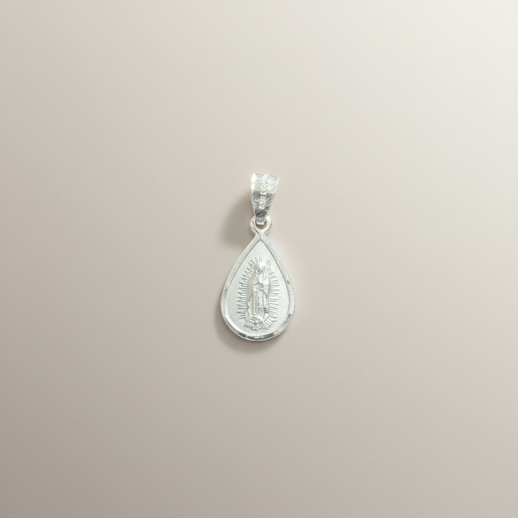 Our Lady of Guadalupe small Pendant Sterling Silver 925-0.9”