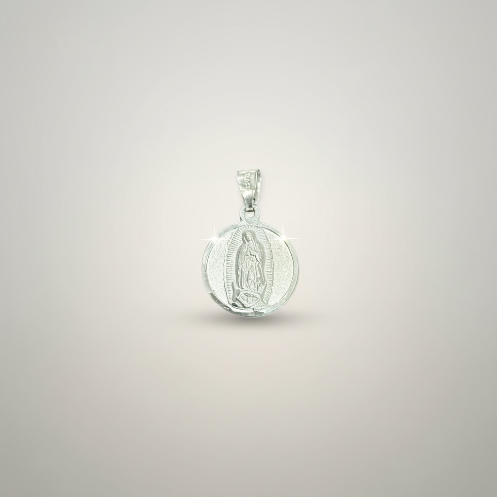 Our Lady of Guadalupe small Pendant Sterling Silver 925- 0.9