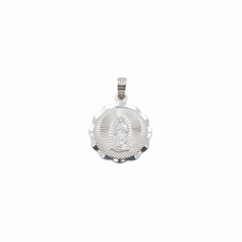 Our Lady of Guadalupe Pendant Sterling Silver 925 - 1”