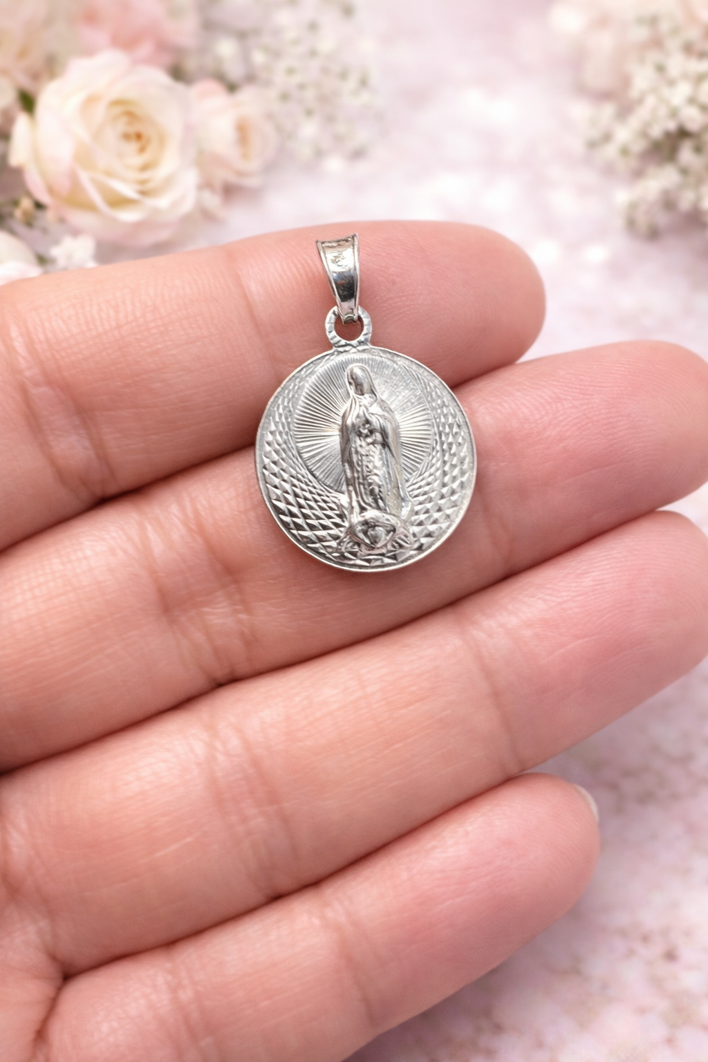 Virgin Pendant- Sterling Silver 925 - 1”