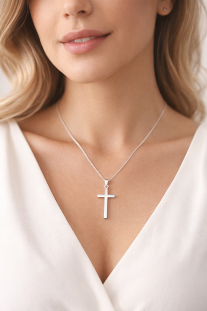 The Faith Cross – Sterling Silver 925 -1.2”