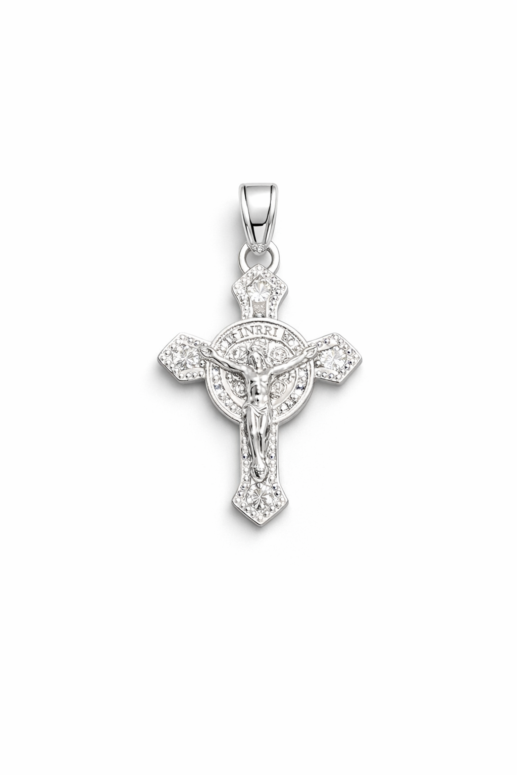 Eternal Faith Cross 925 Sterling Silver-1.3”