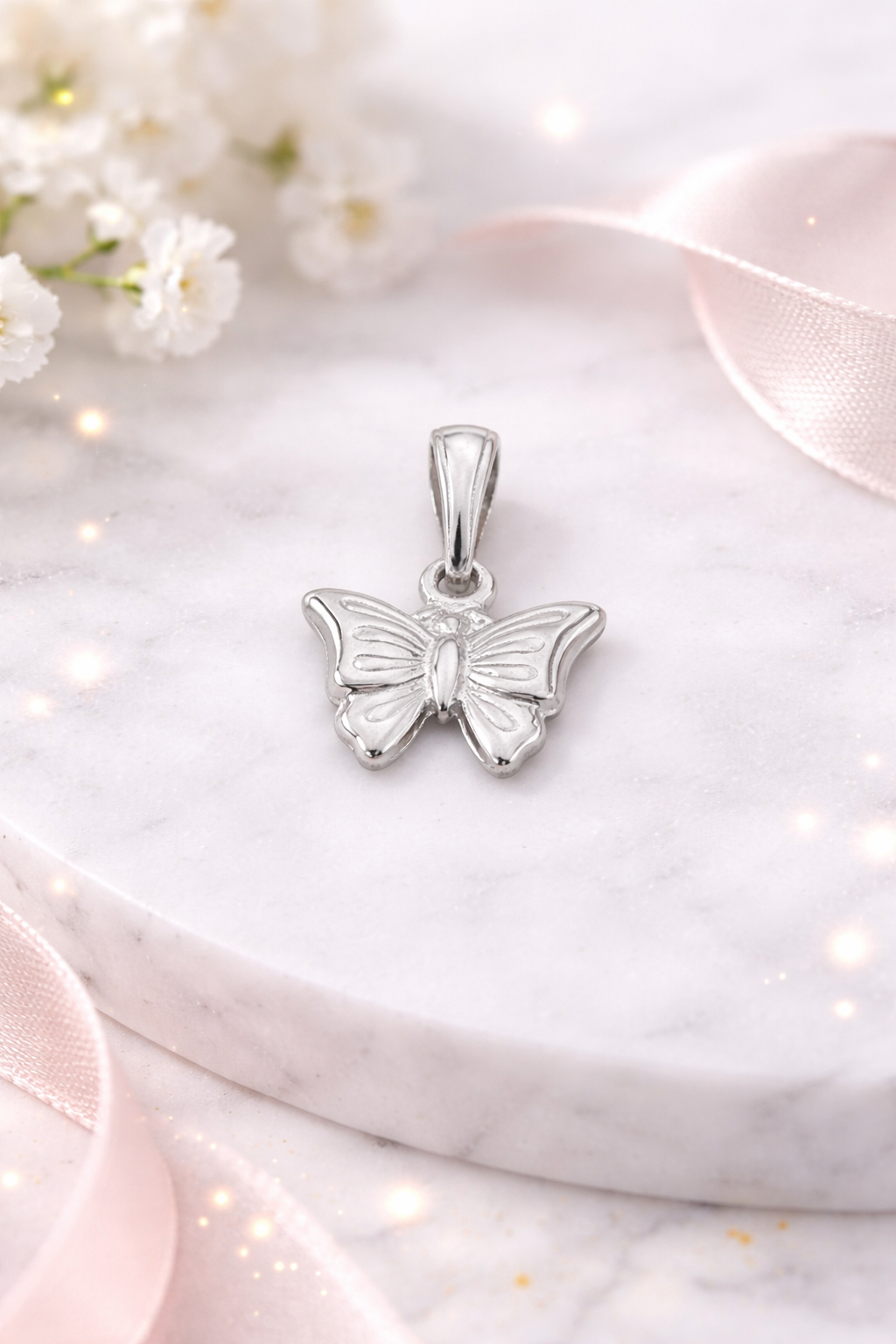 Bella Butterfly Pendant 925 Sterling Silver-o.75”