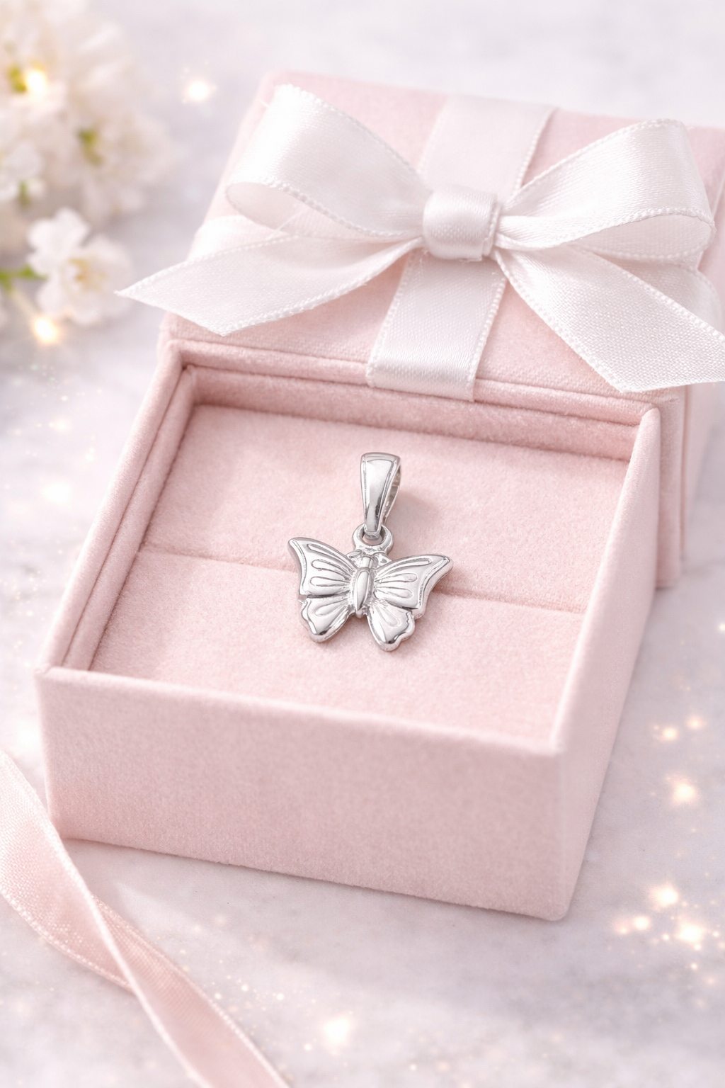Bella Butterfly Pendant 925 Sterling Silver-o.75”
