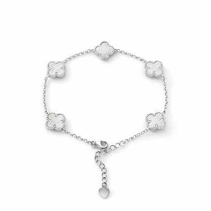 Pearl Baby Clover Bracelet 925 Sterling Silver