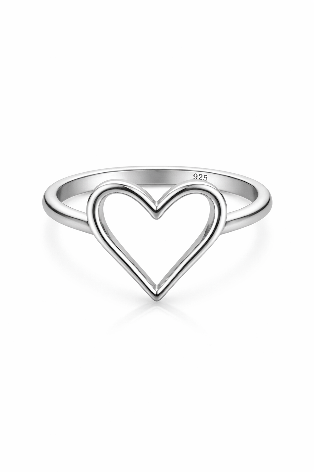 Silver  Heart Ring Sterling Silver 925