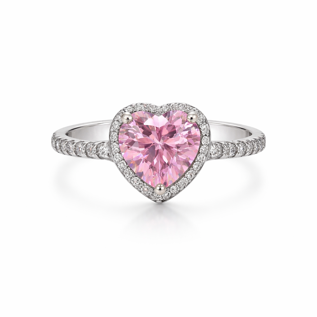 Love Ring CZ 925 Sterling Silver