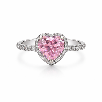 Love Ring CZ 925 Sterling Silver