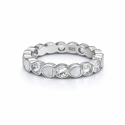 Maite Ring Mother Pearl and ZC 925 Sterling Silver