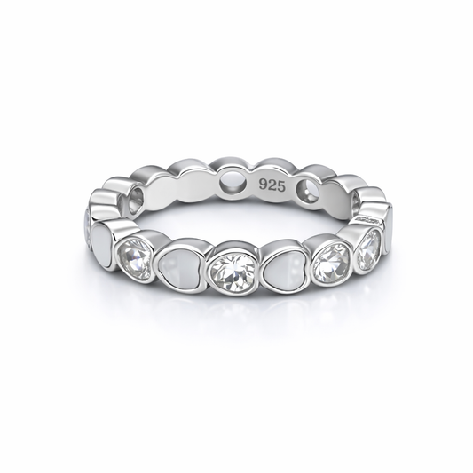 Maite Ring Mother Pearl and ZC 925 Sterling Silver