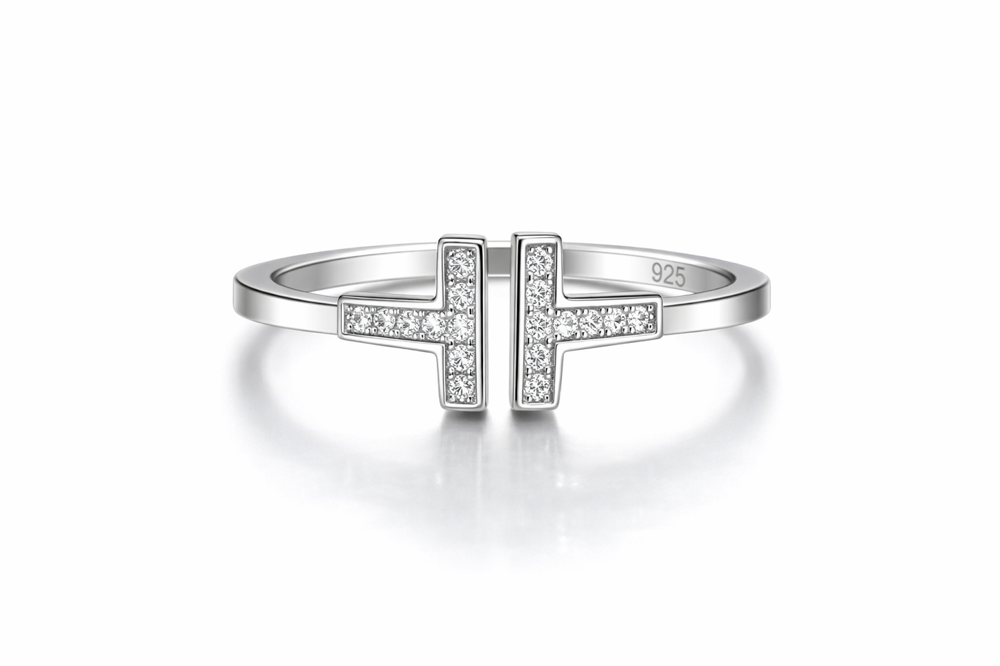 Tiffy Ring With CZ 925 Sterling Silver