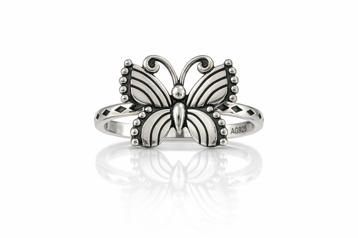 Butterfly Ring 925 Sterling Silver