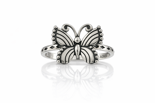 Butterfly Ring 925 Sterling Silver