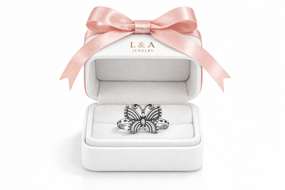 Butterfly Ring 925 Sterling Silver