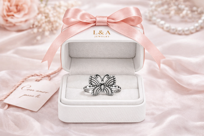 Butterfly Ring 925 Sterling Silver