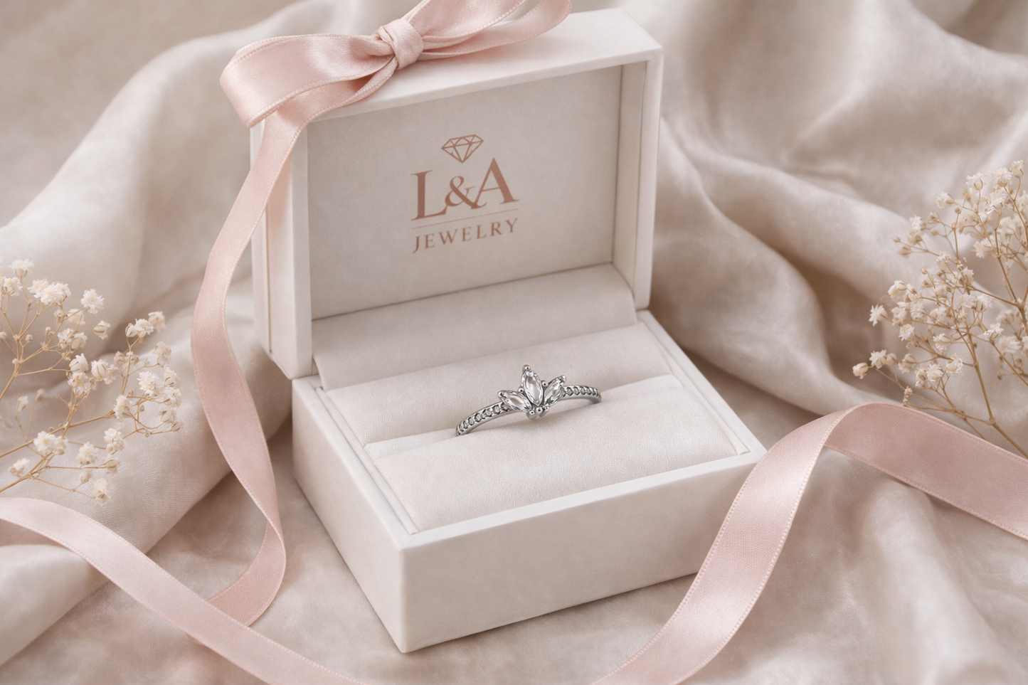 Diana Ring With CZ 925 Sterling Silver