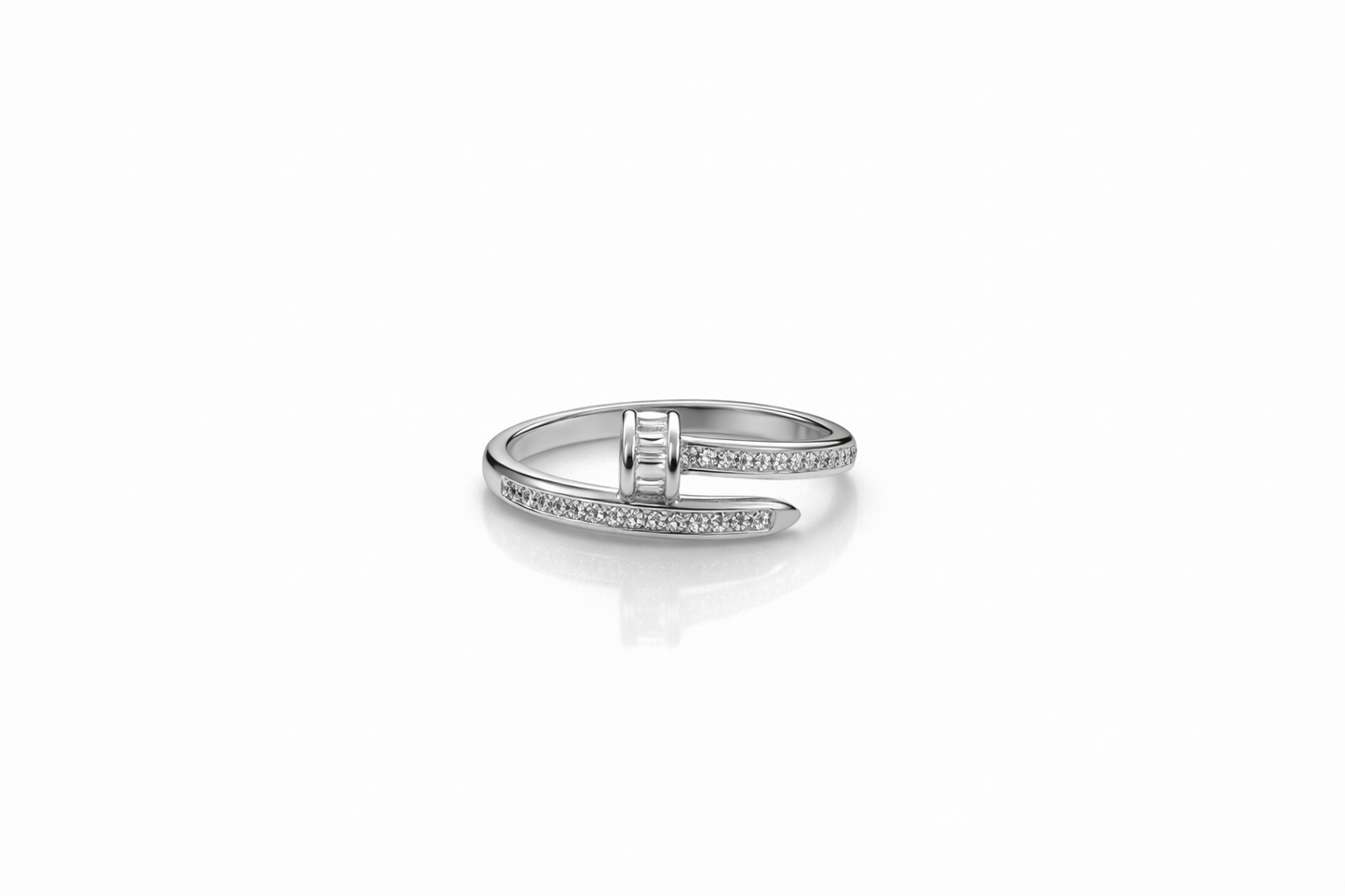 Luxe Nail Ring – Sterling Silver 925